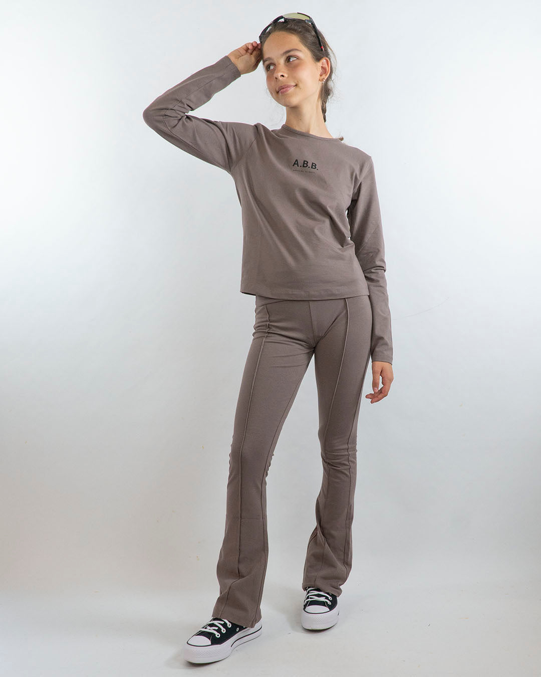 Leggings a zampa con fascia elastica in vita I DO