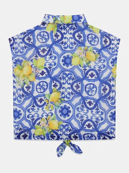 Camicia fantasia maiolica J6GH00WA2T0-P7YG GUESS