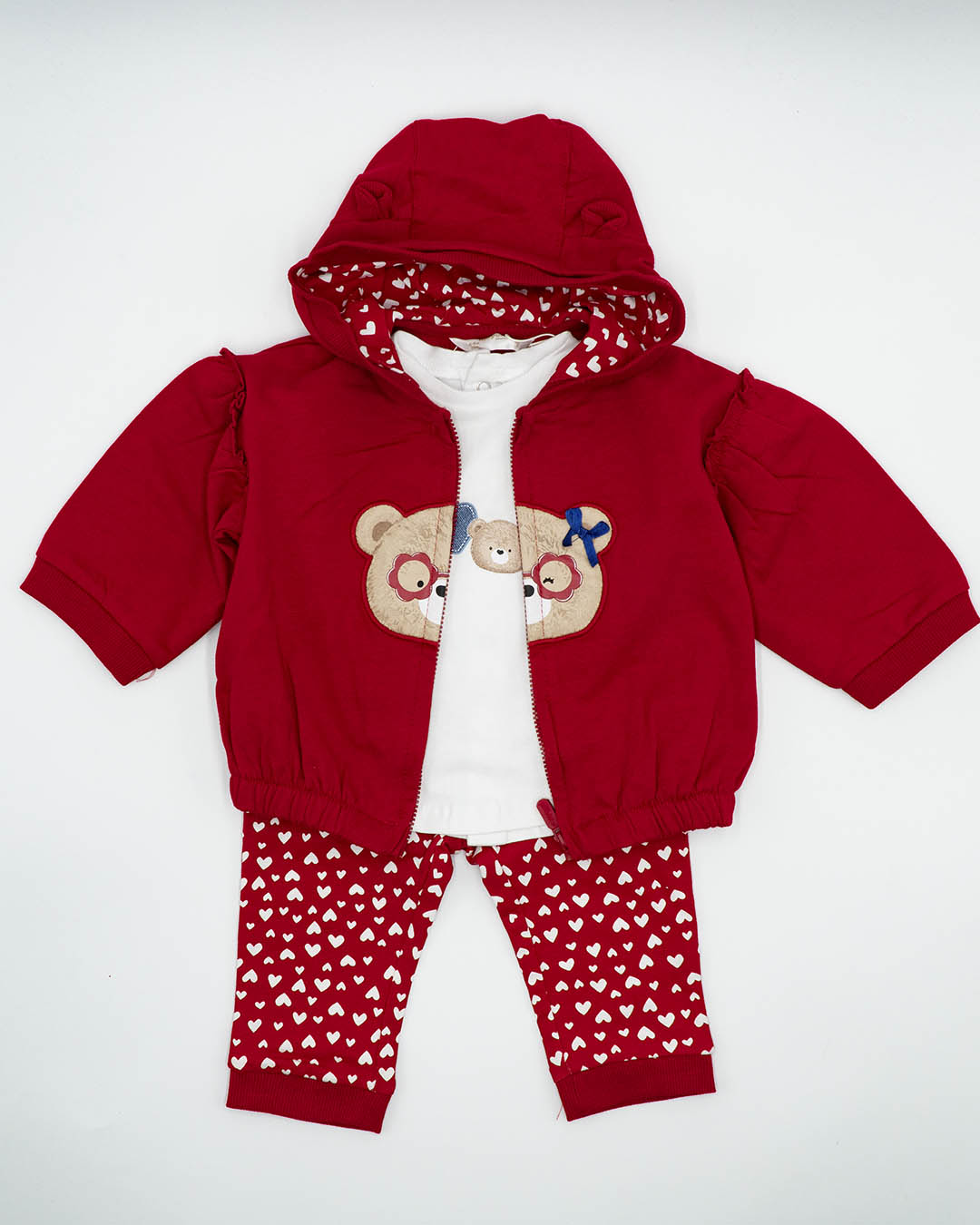 Tuta 3 pezzi (felpa+t-shirt+pantalone)