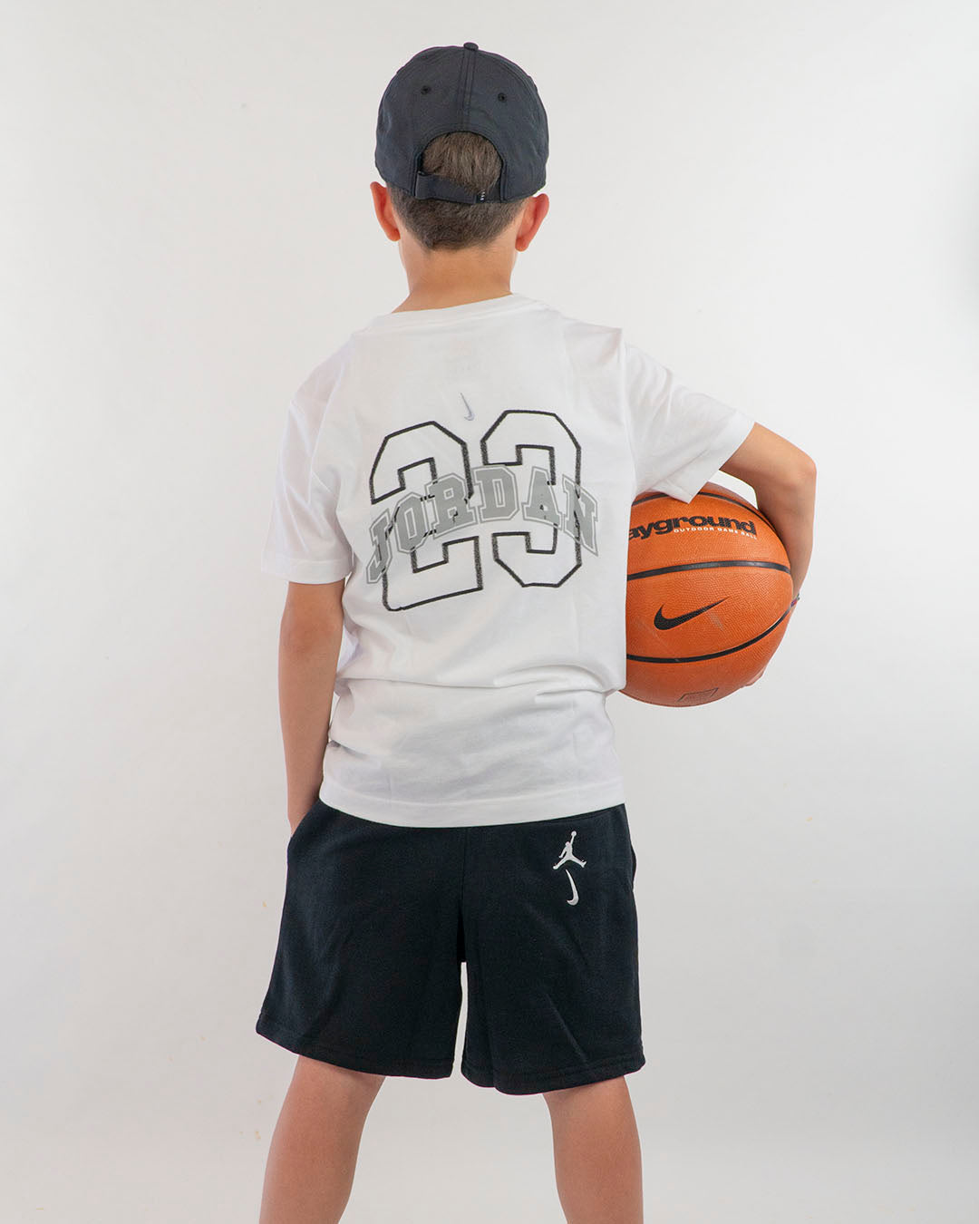 T-shirt doppio logo con numero sulla schienaJORDAN