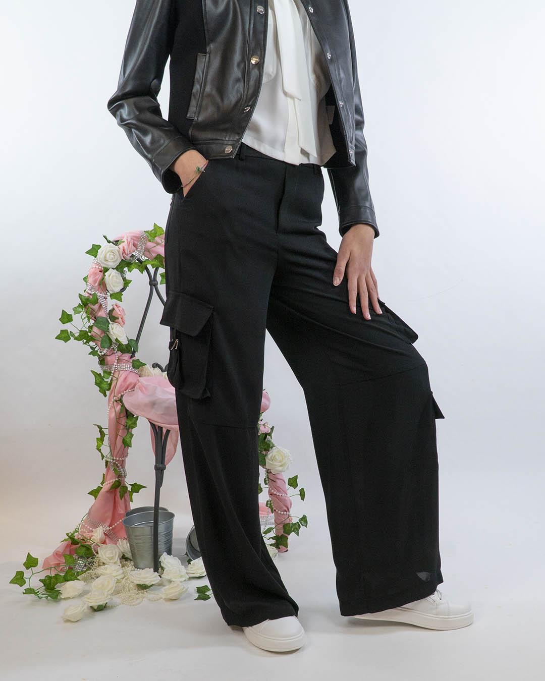 Pantaloni cargo in tessuto leggero KOCCA