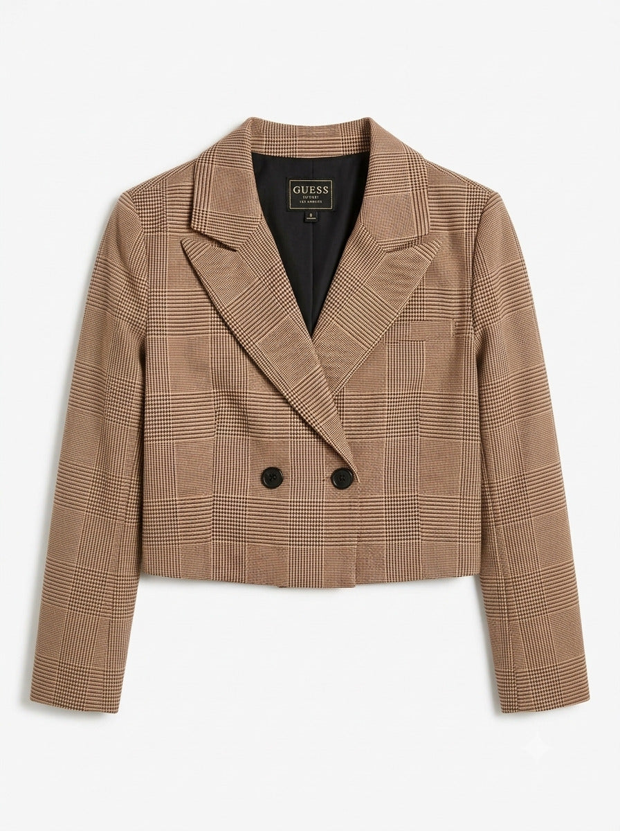 Giacca corta a quadri J6BN02 W4082-L13F GUESS
