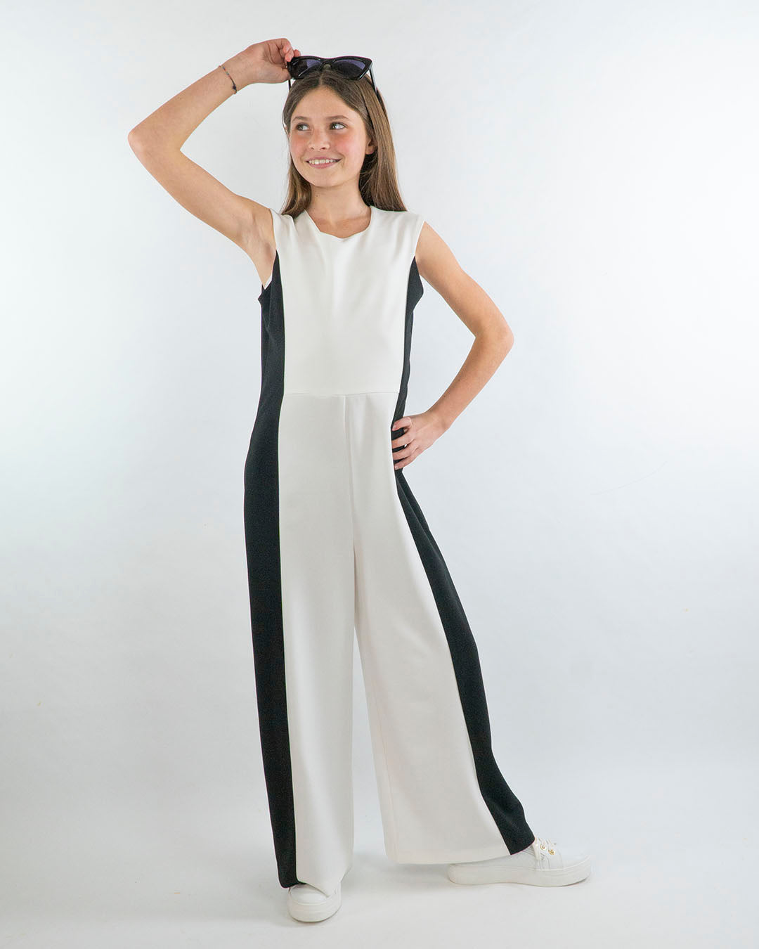 Tuta con banda laterale a contrasto ELSY - Main Image