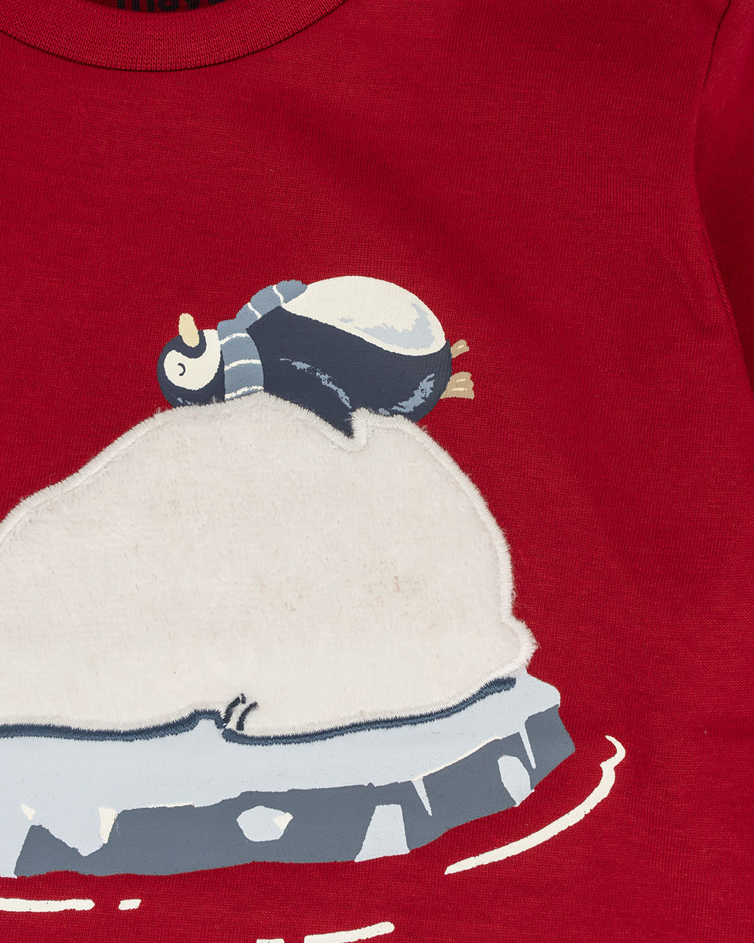 T-shirt con orso polare e pinguino MAYORAL