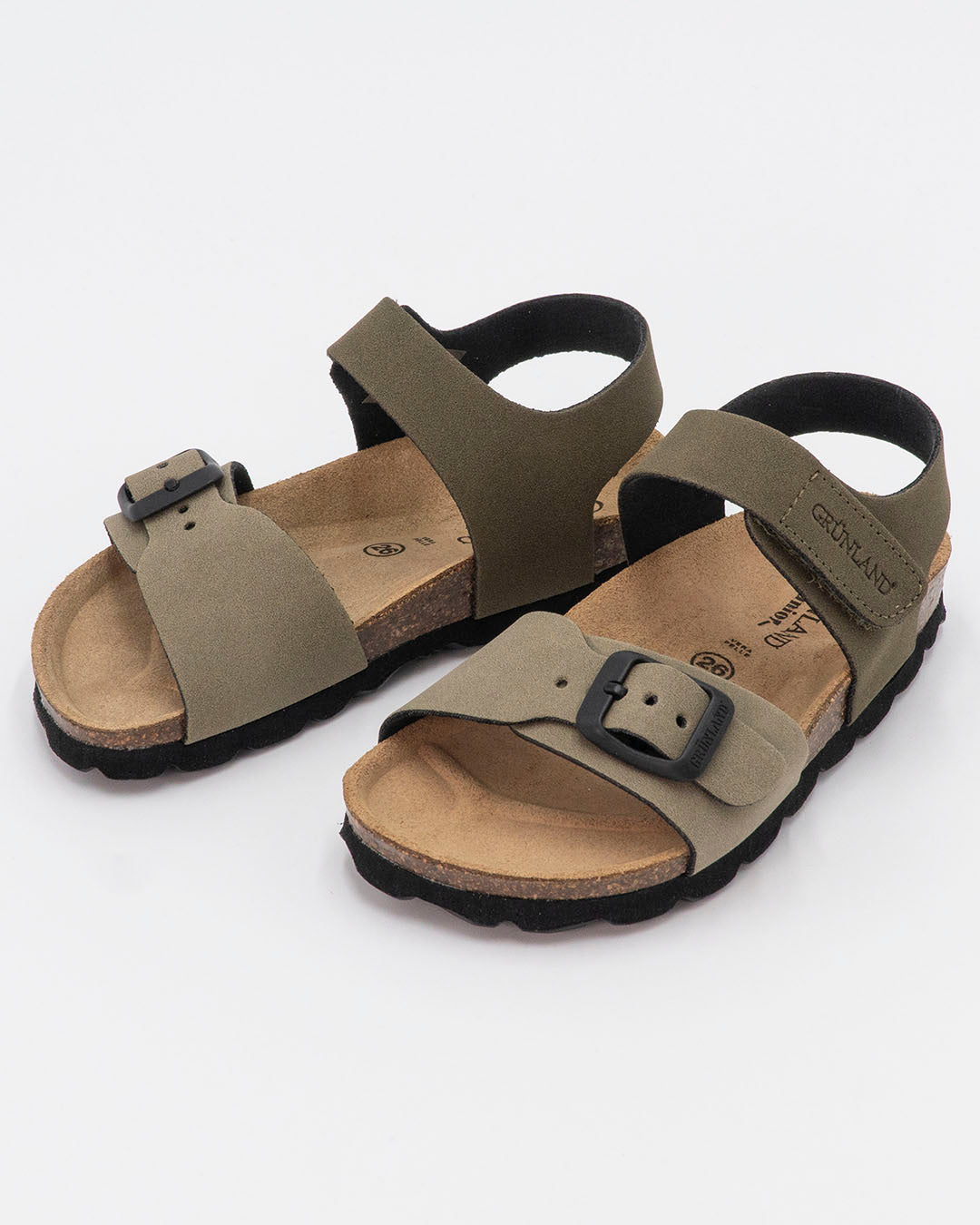 Sandalo bicolor con sottopiede in pelle GRUNLAND