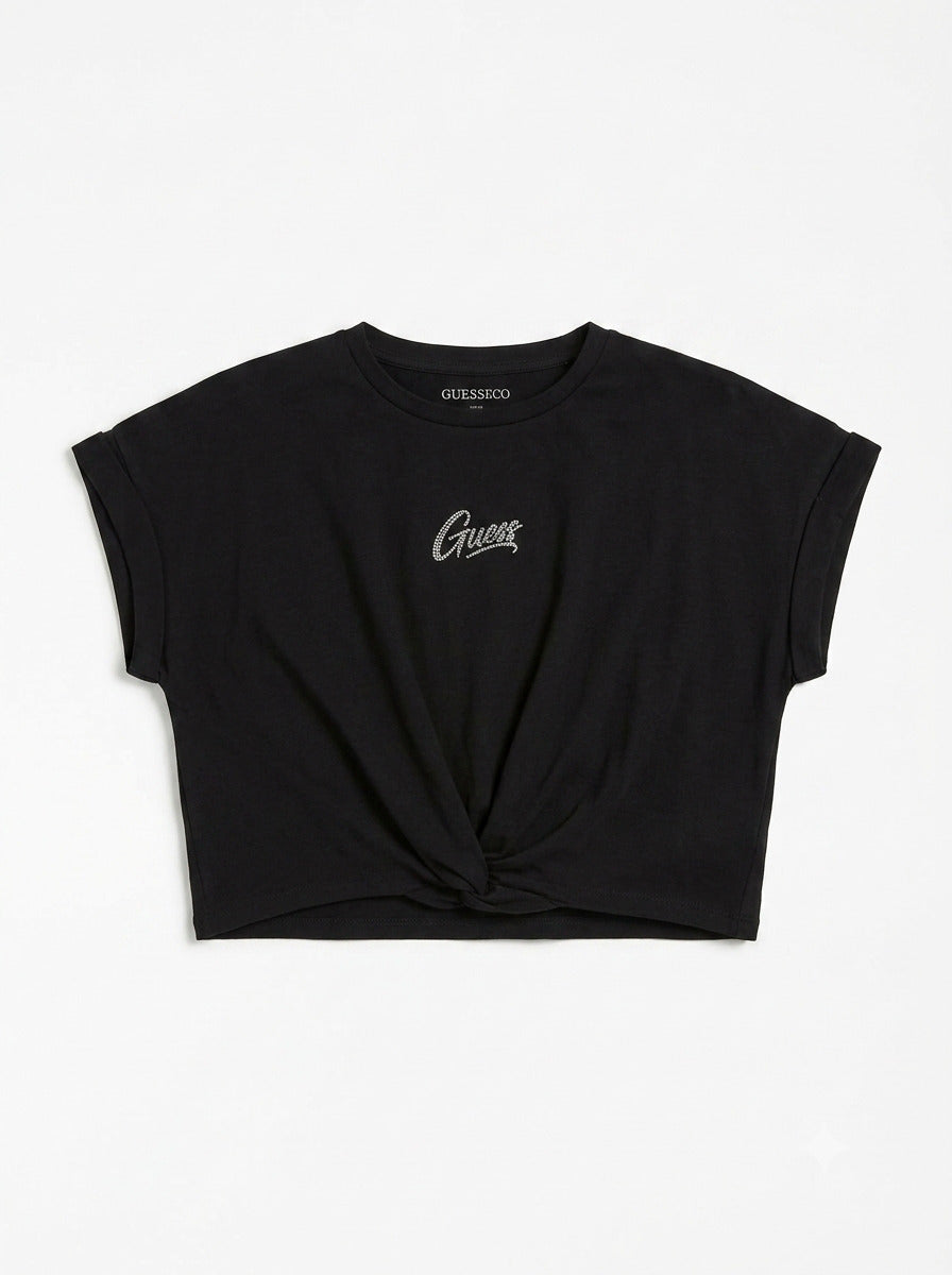T-shirt over con nodino J6GI29K6YW4-JBLK GUESS