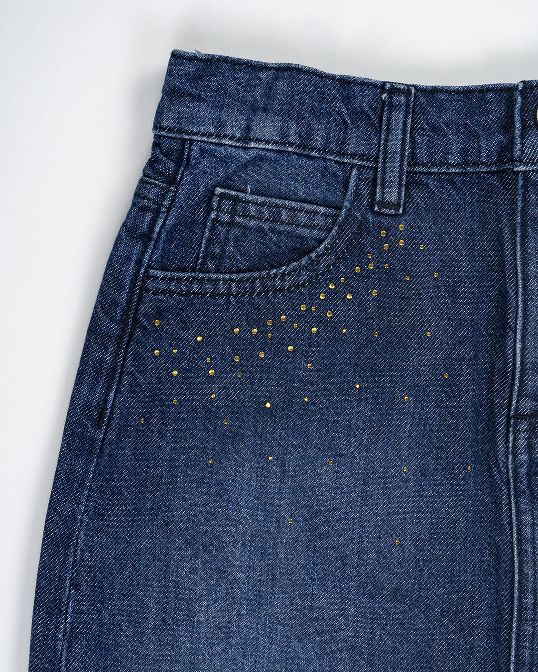 Gonna in jeans con strass