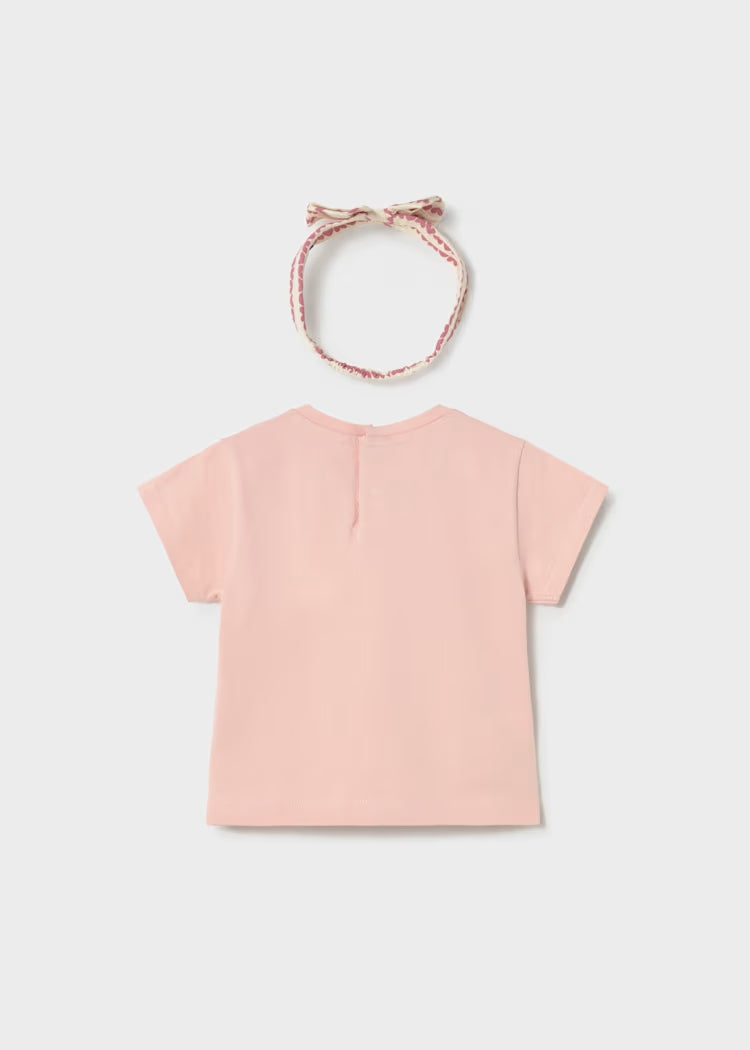 T-shirt stampata + fascetta a cuoricini MAYORAL
