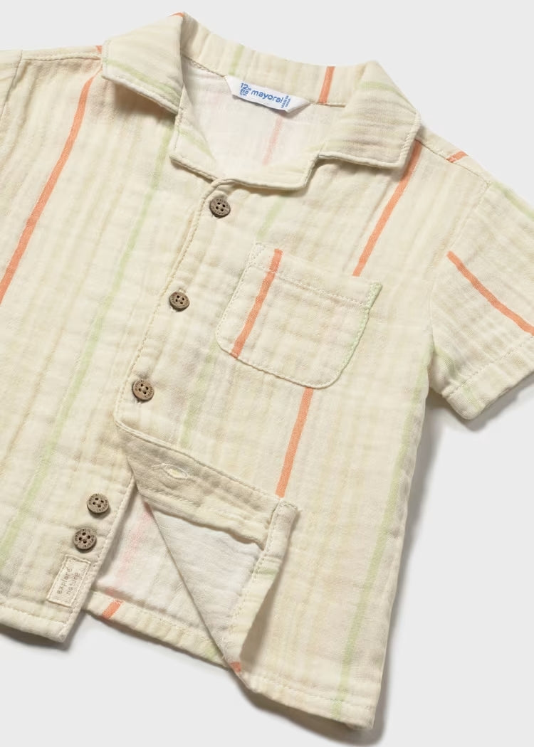 Camicia manica corta a righe art.1113-25 MAYORAL