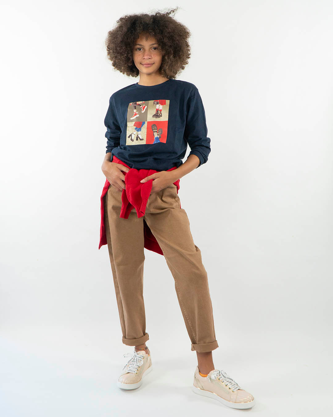 T-shirt manica lunga stampa