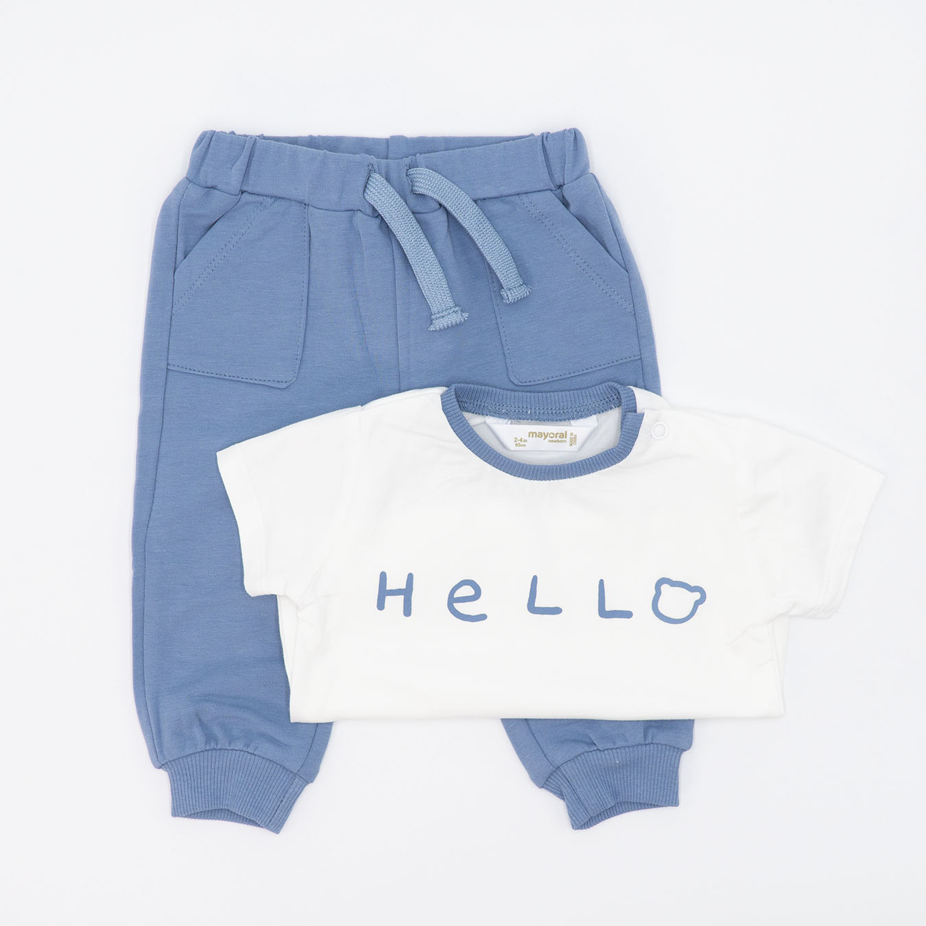 Tuta 3 pz.in cotone con orsetto MAYORAL