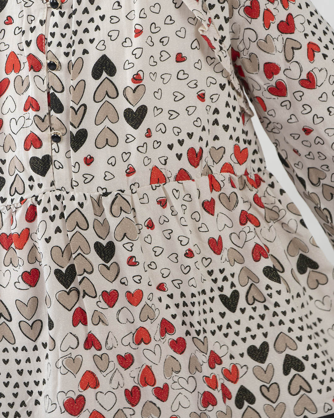 Vestito manica lunga balza