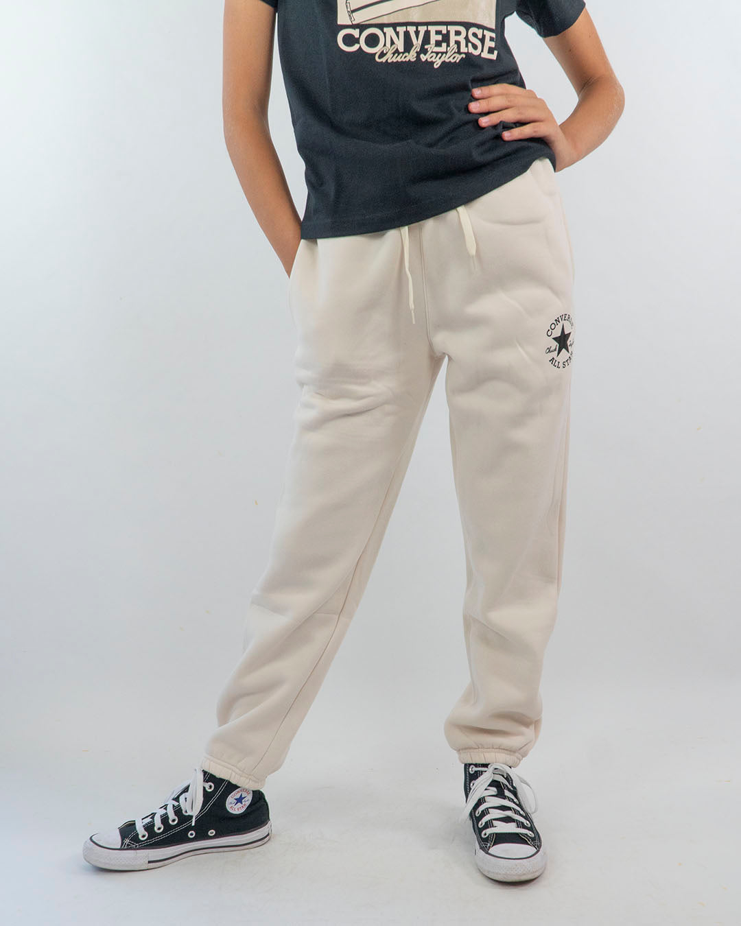 Converse Pantalone Tuta Converse Grigia Pantaloni Converse M