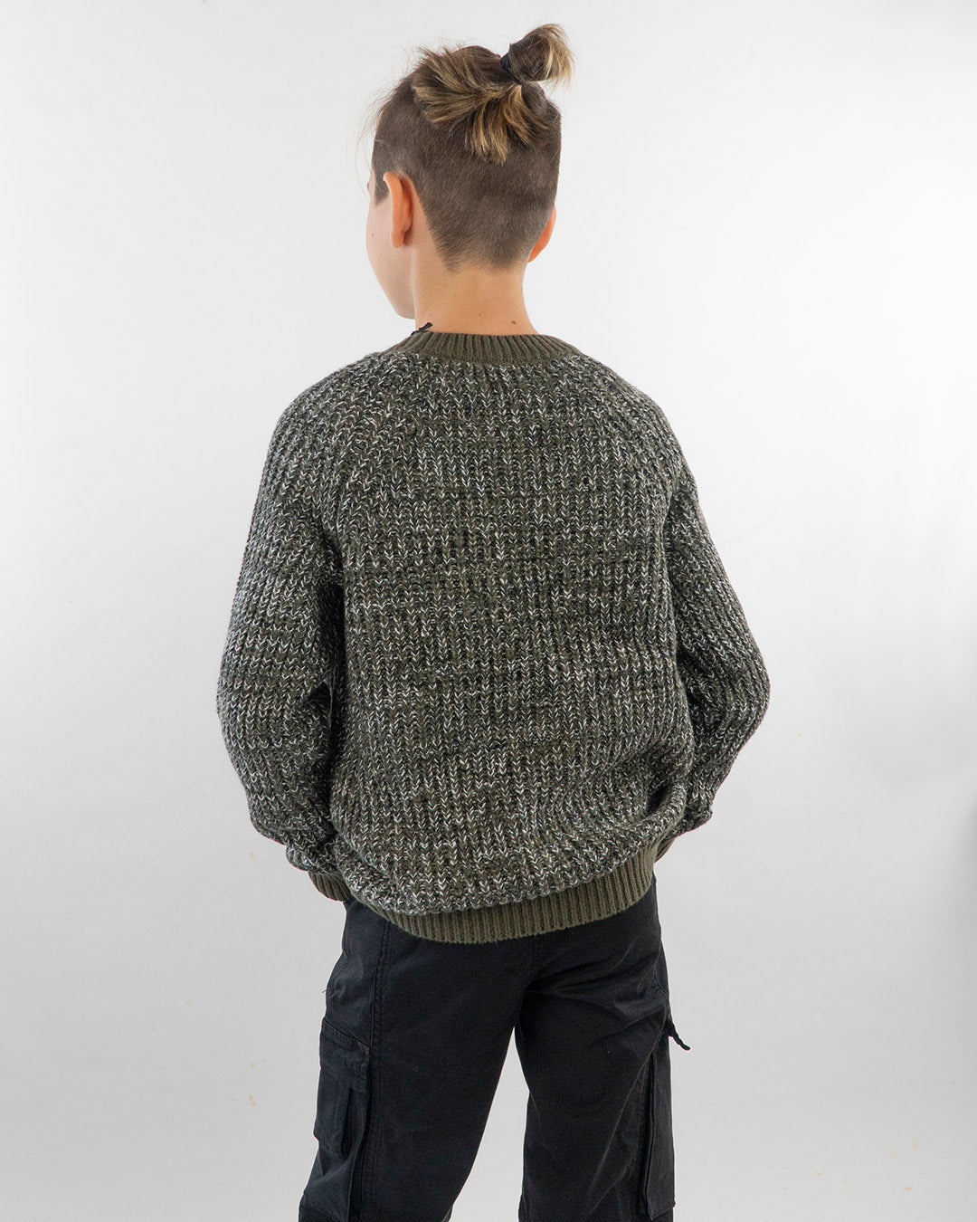 Maglione a treccine melange I DO