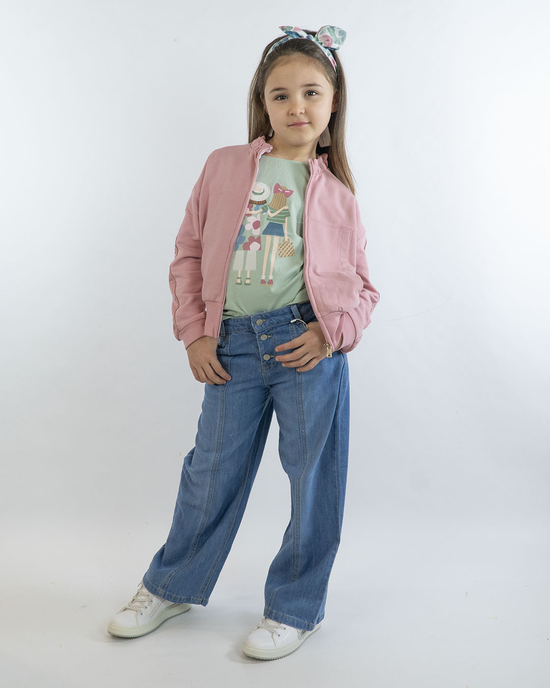 Jeans lungo fluido con bottoni MAYORAL