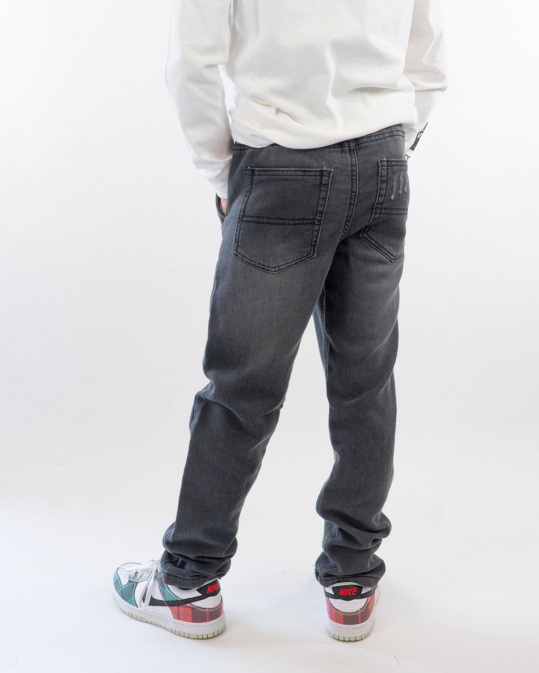 Jeans soft elasticizzato con elastico in vita I DO