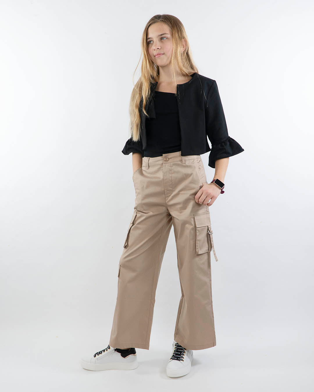 Coprispalle con manica con voillant