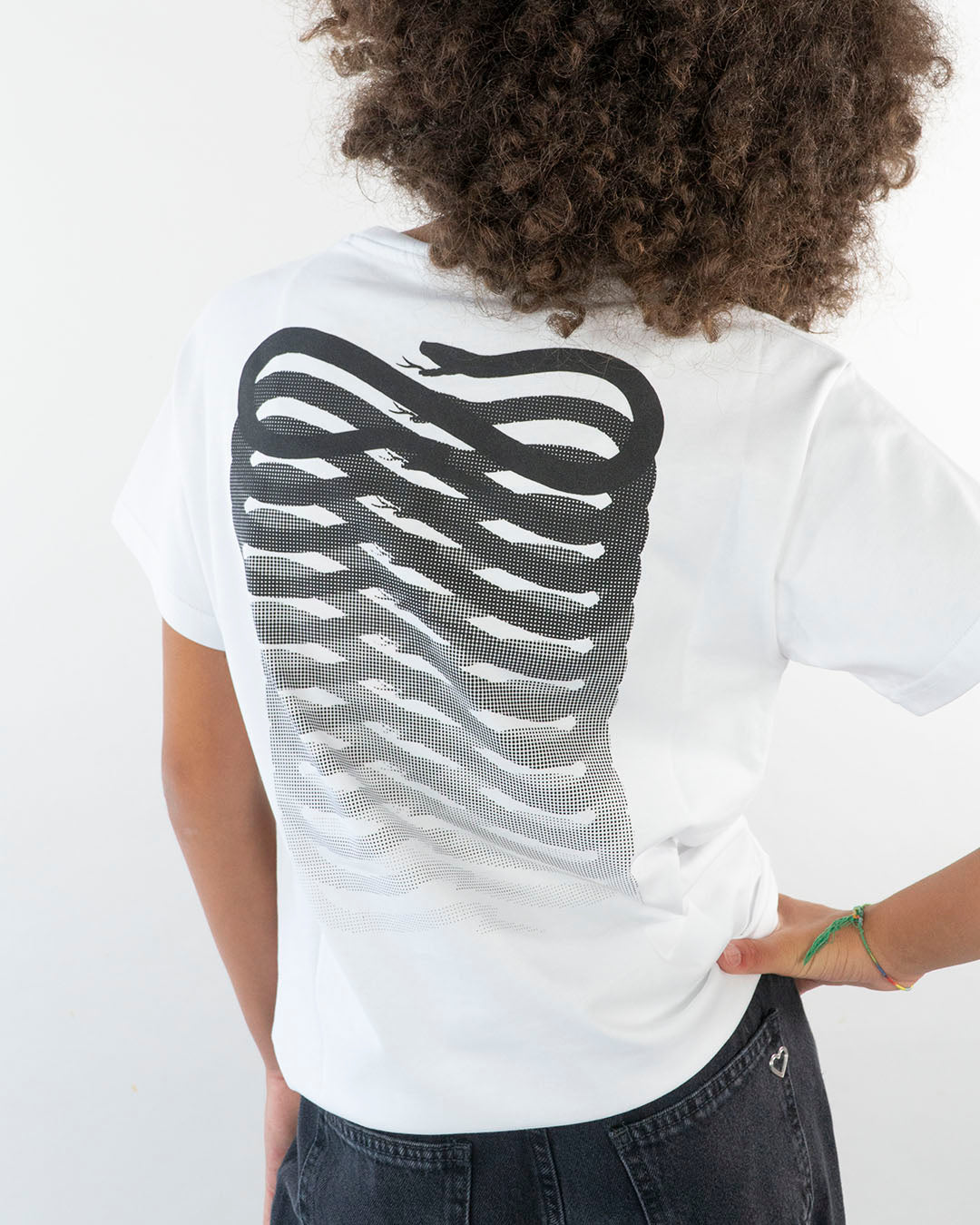 T-shirt con snake logo sulla schiena PROPAGANDA