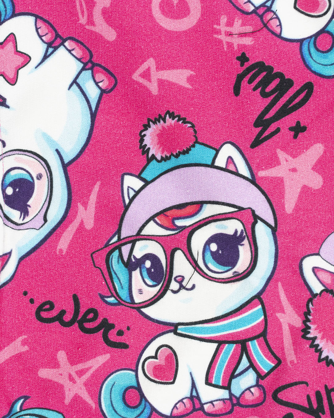 Felpa leggera con zip e unicorni I DO