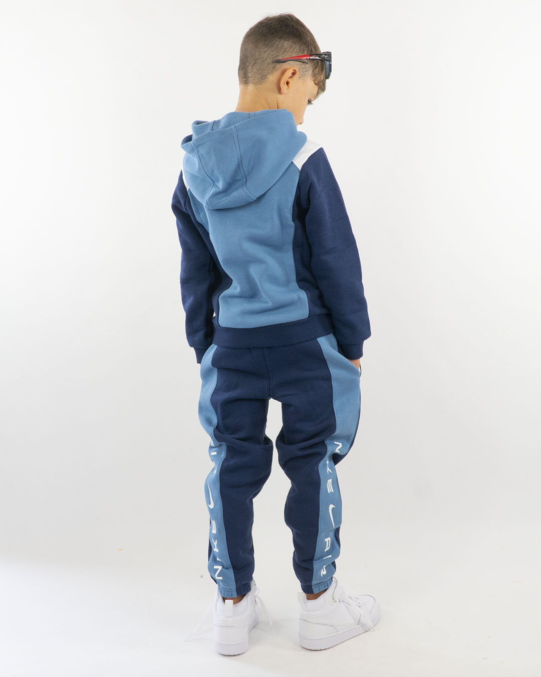 Tuta bicolor chiusa con cappuccio NIKE