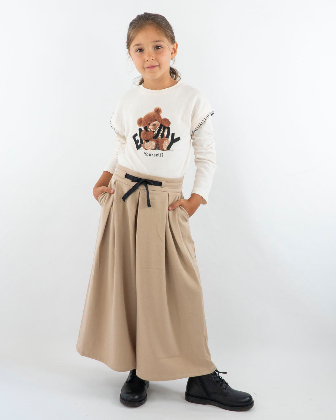 Gonna pantalone lunga con fiocco in vita MAYORAL