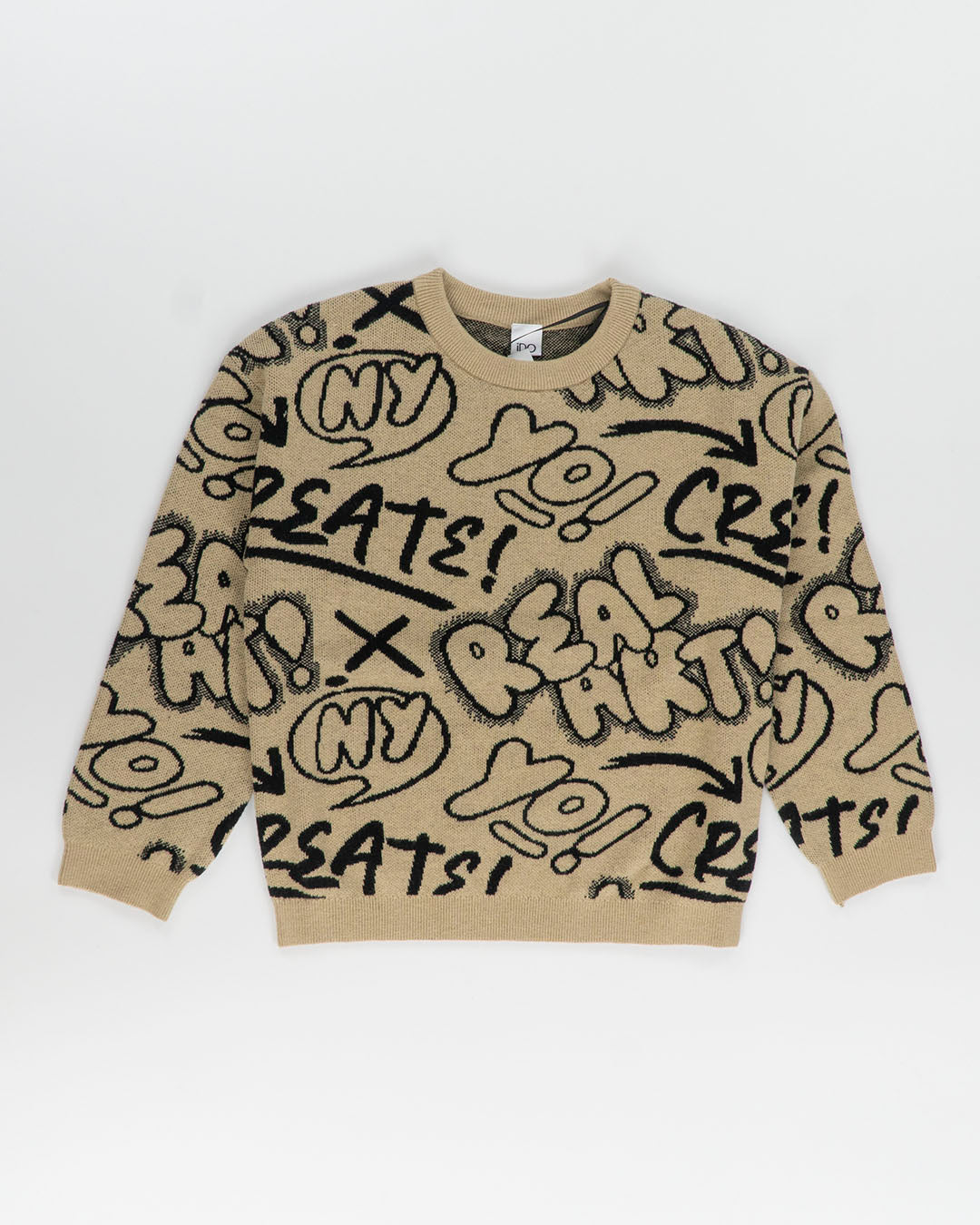 Maglione girocollo con scritte I DO