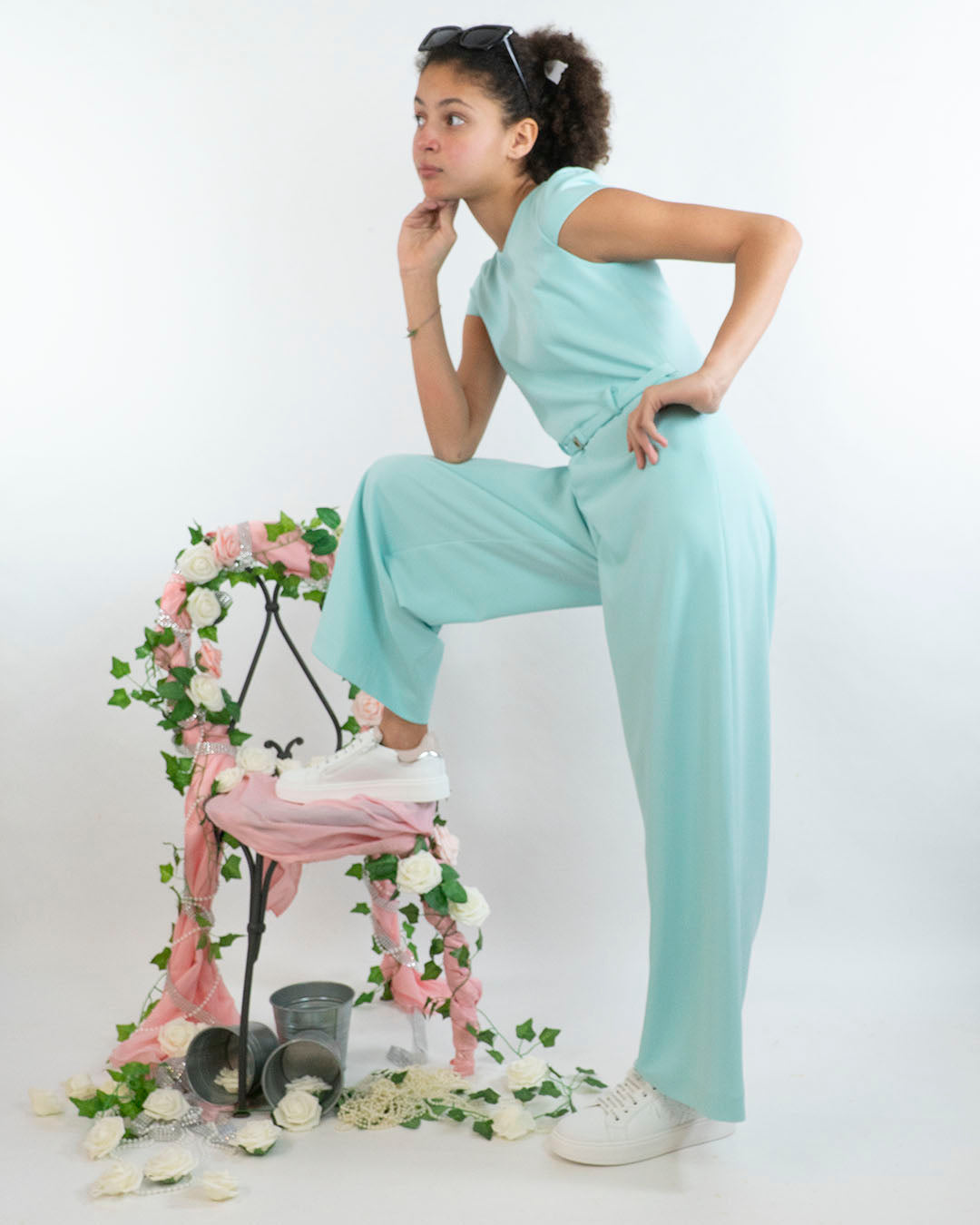 Tuta con gamba larga e cinturina KOCCA