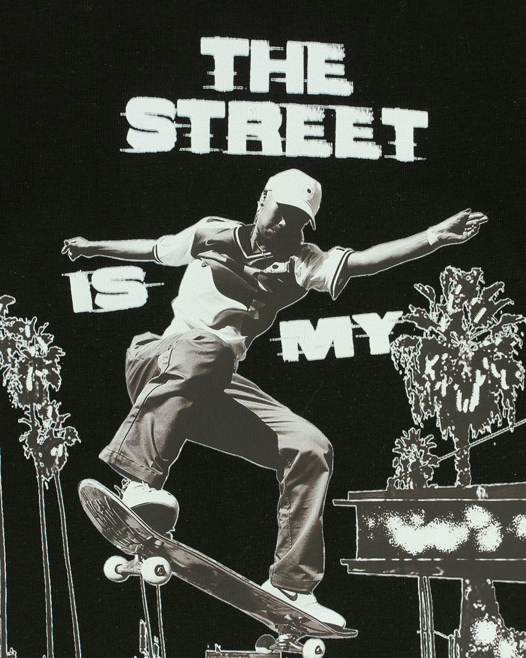 T-shirt manica lunga con skater FKM