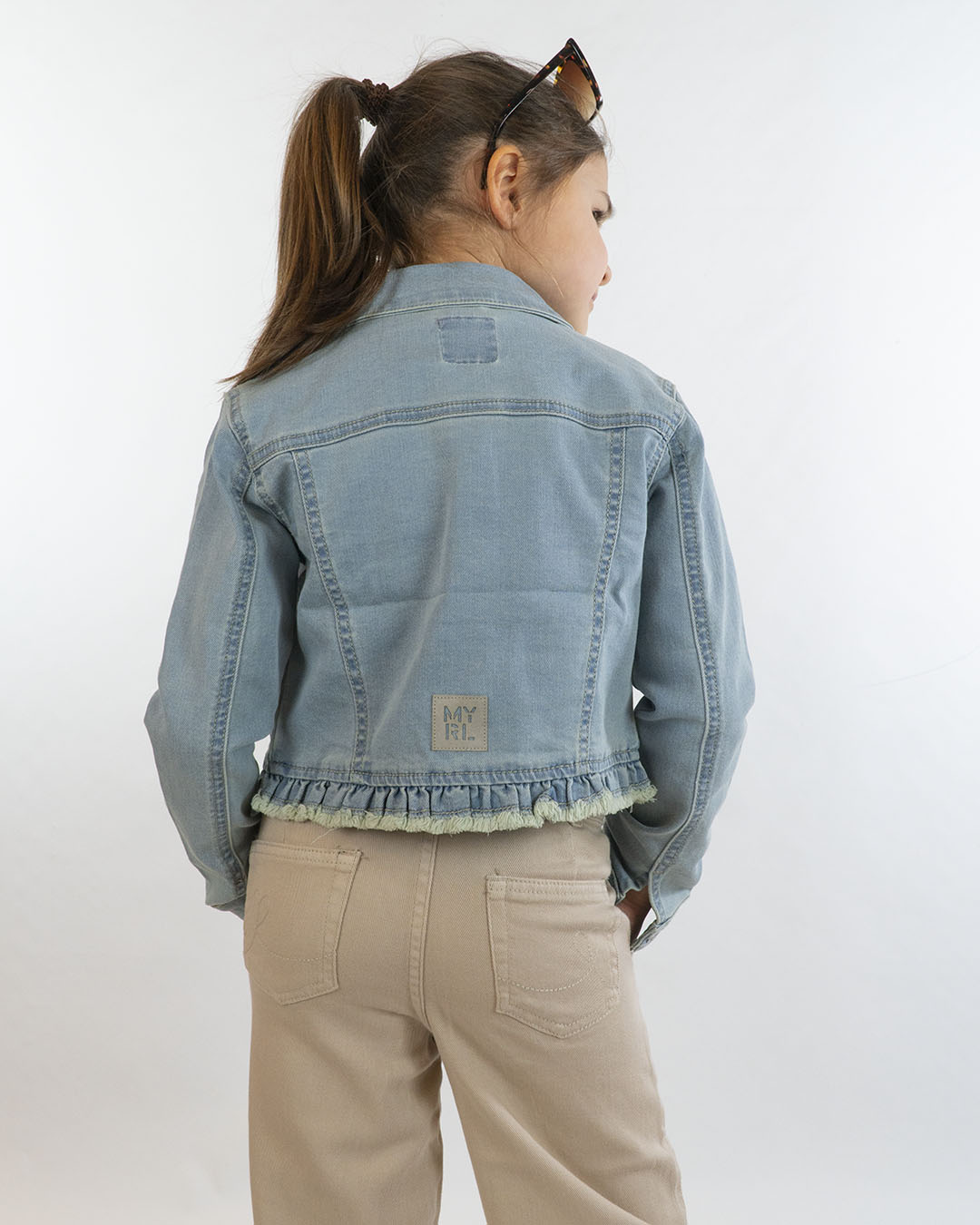 Giubbino jeans con bordi sfrangiati MAYORAL