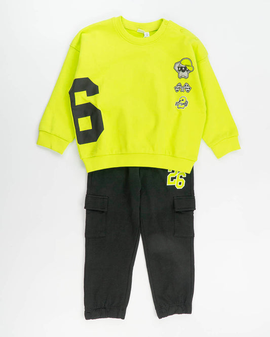 Tuta 2 pz.in cotone con pantalone cargo I DO