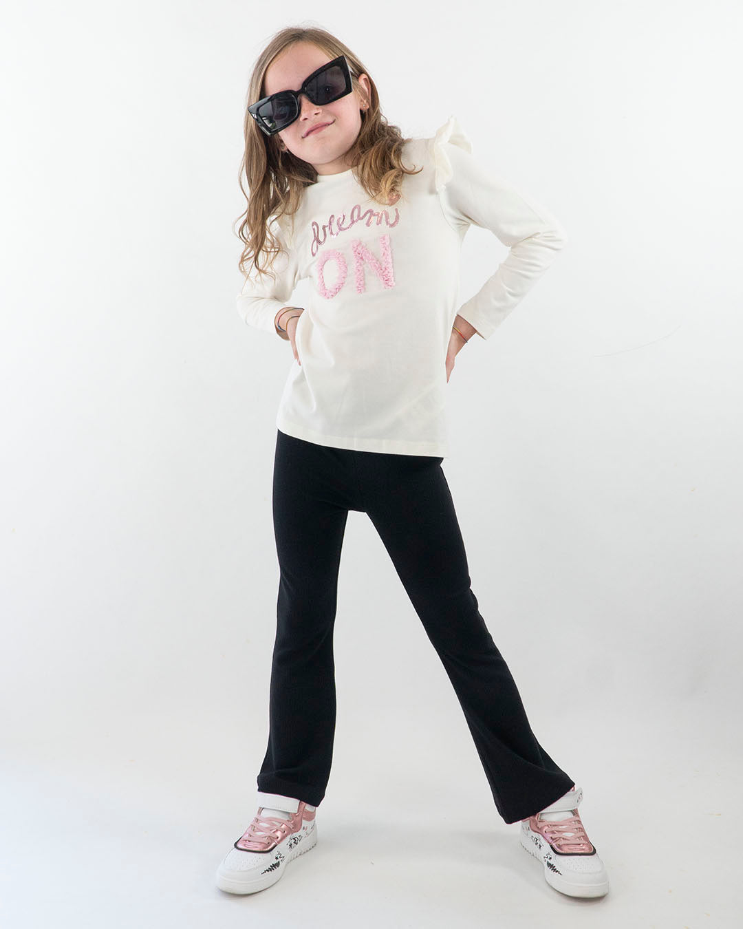 Pantaloni felpati a zampa I DO