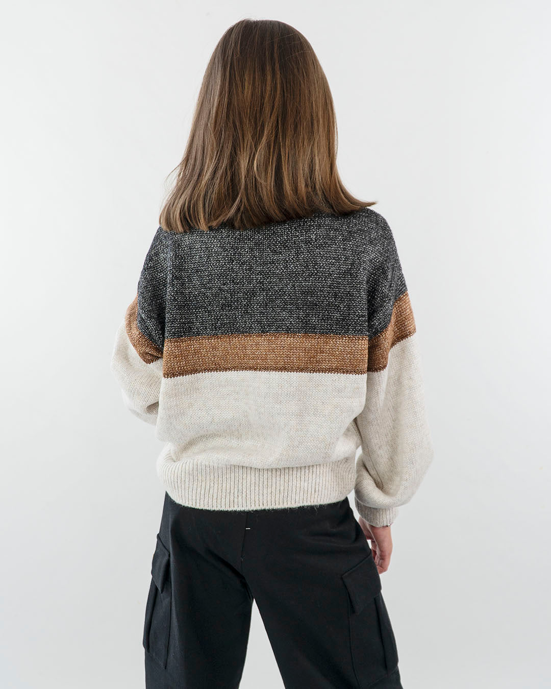 Maglione a righe con effetto metallizzato MAYORAL