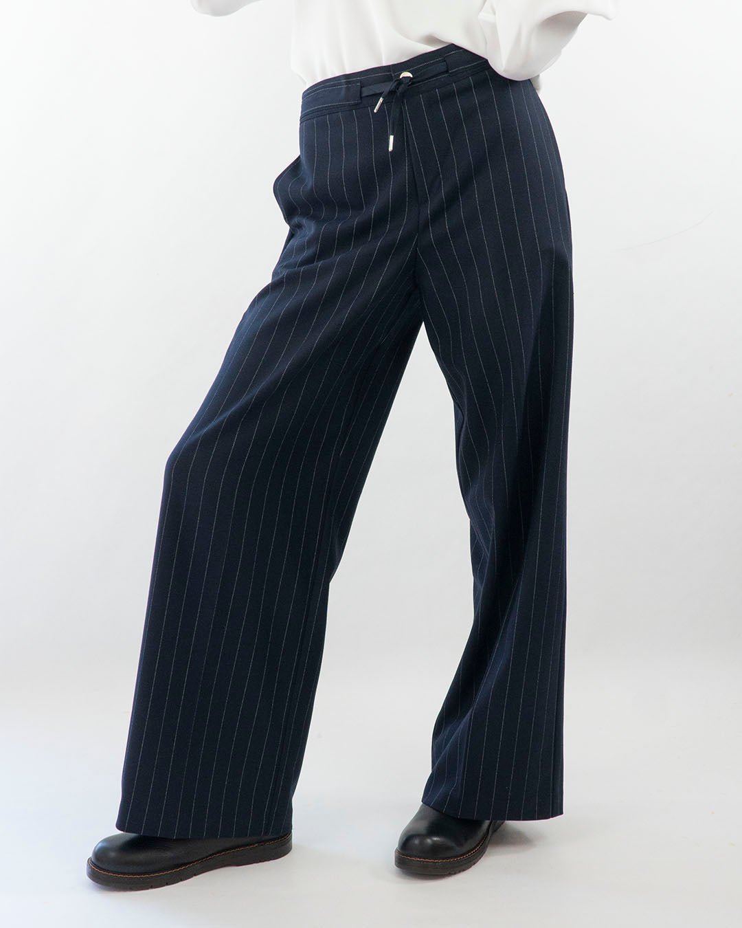 Pantaloni a gamba larga gessati KOCCA