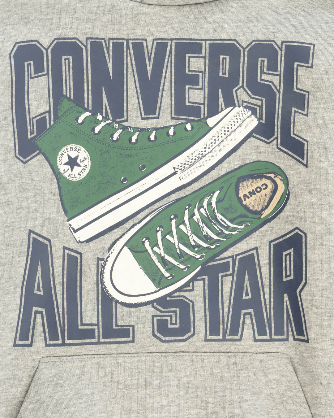 Felpa in cotone felpato con scarpa gommataCONVERSE