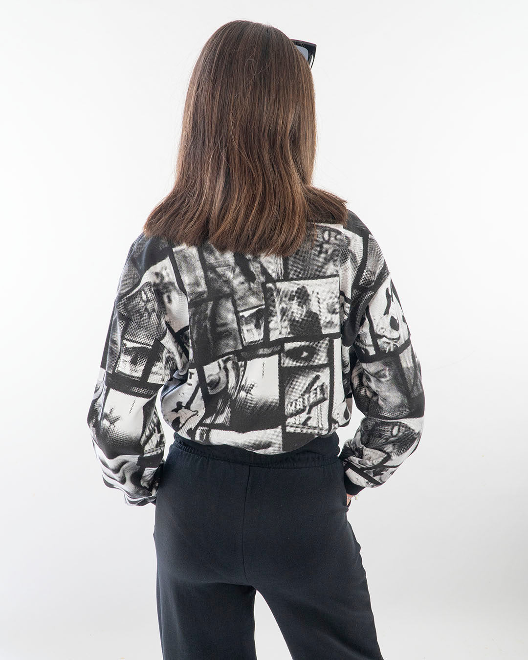 Felpa corta peso medio multistampa GUESS