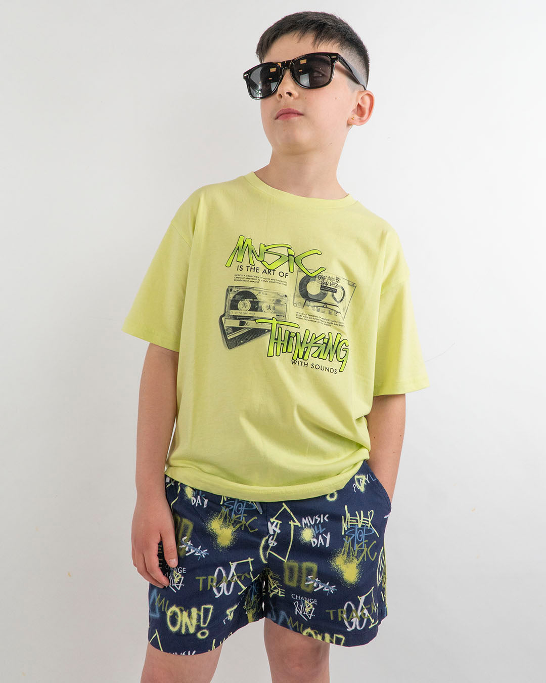 T-shirt manica corta con musicassette MAYORAL