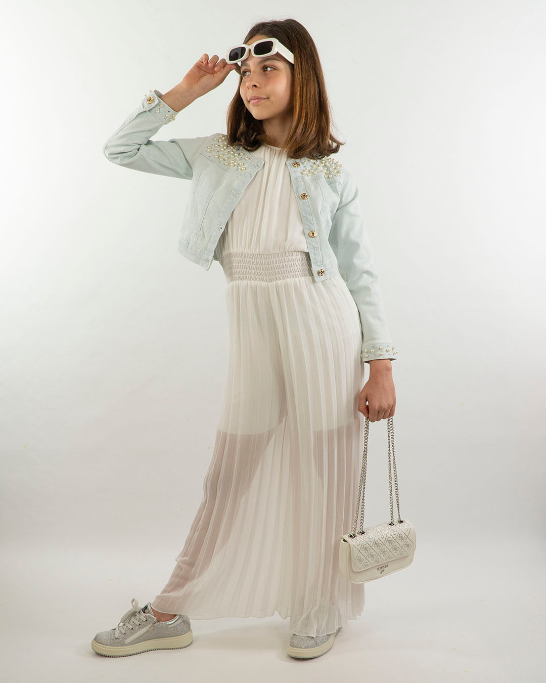 Tuta smanicata con pantalone plissè I DO