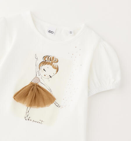 T-shirt con ballerina in tutù art.4G344-112 I DO