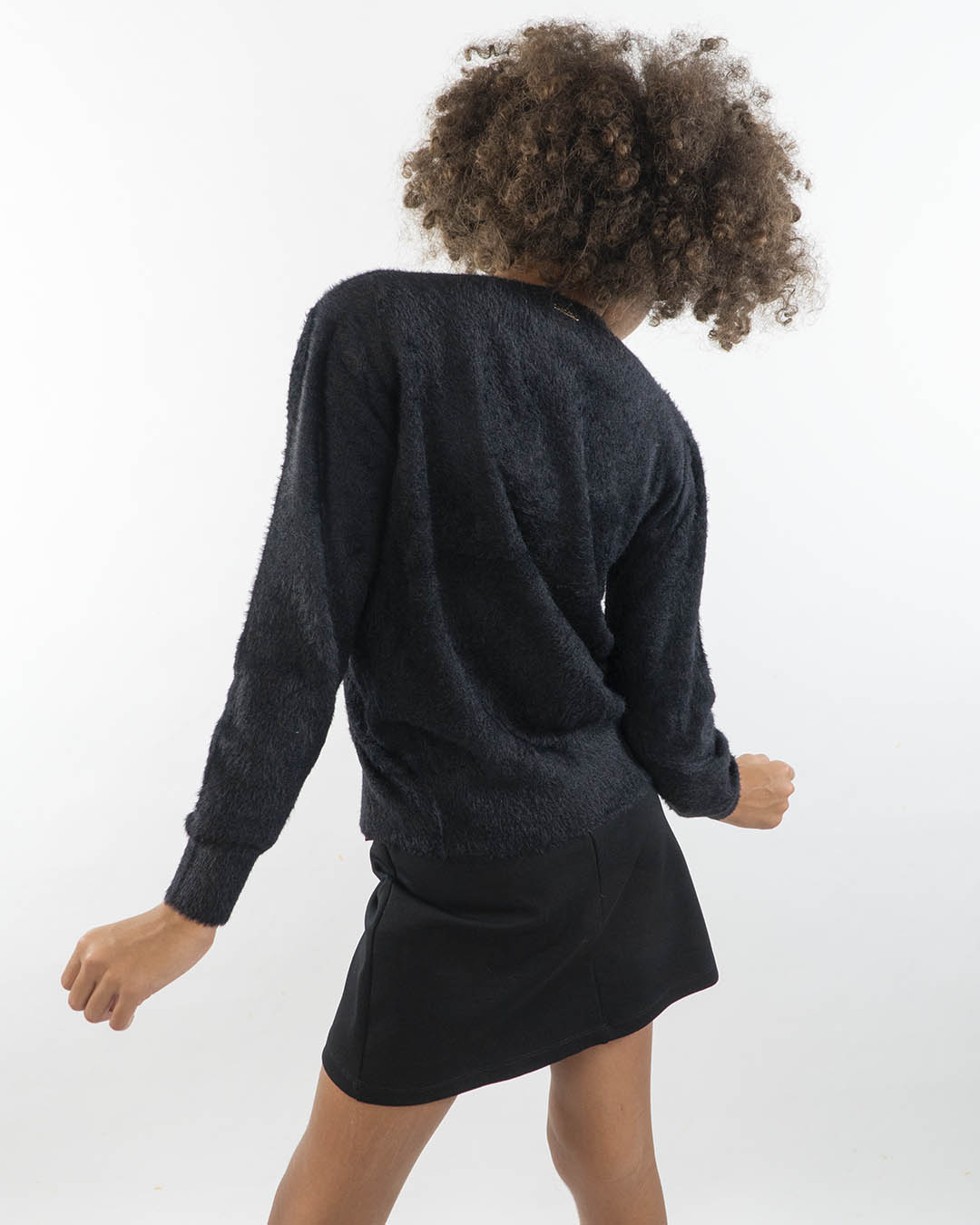 Cardigan con bottoni dorati