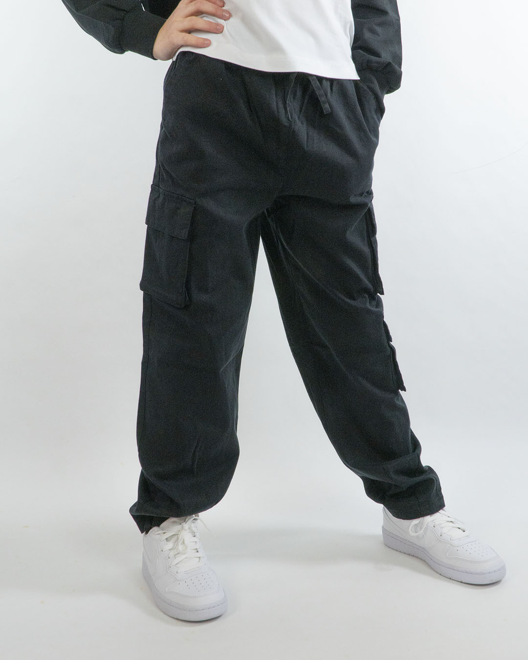 Pantaloni cargo con elastico in vita I DO