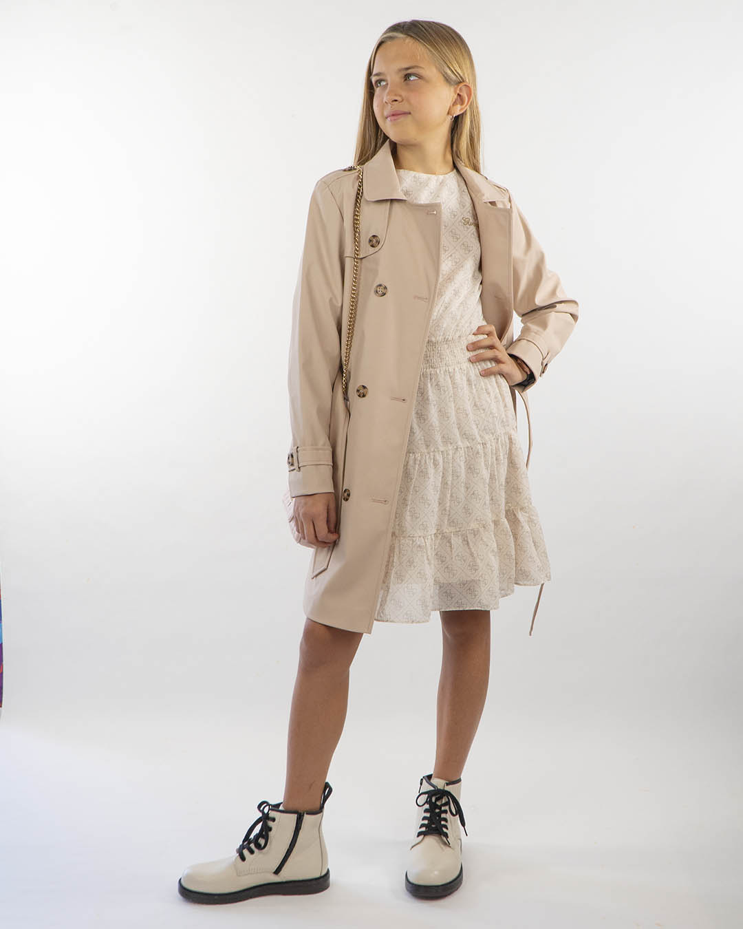 Trench Coat ecopelle con fusciacca