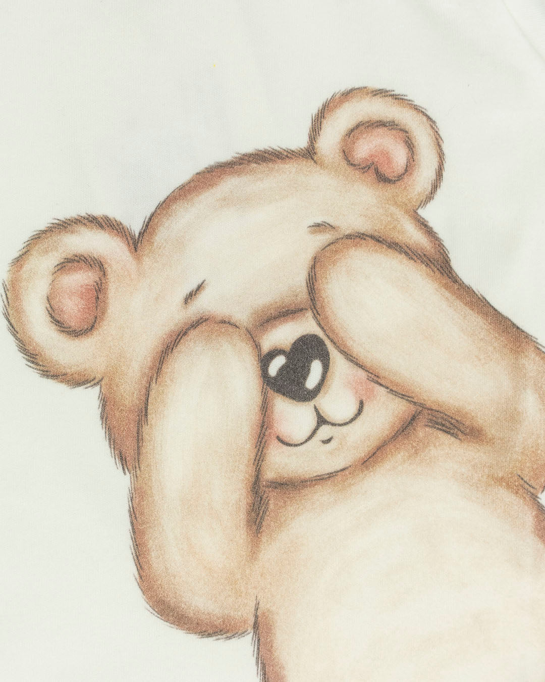 T-shirt manica lunga con orsetto timido EMC