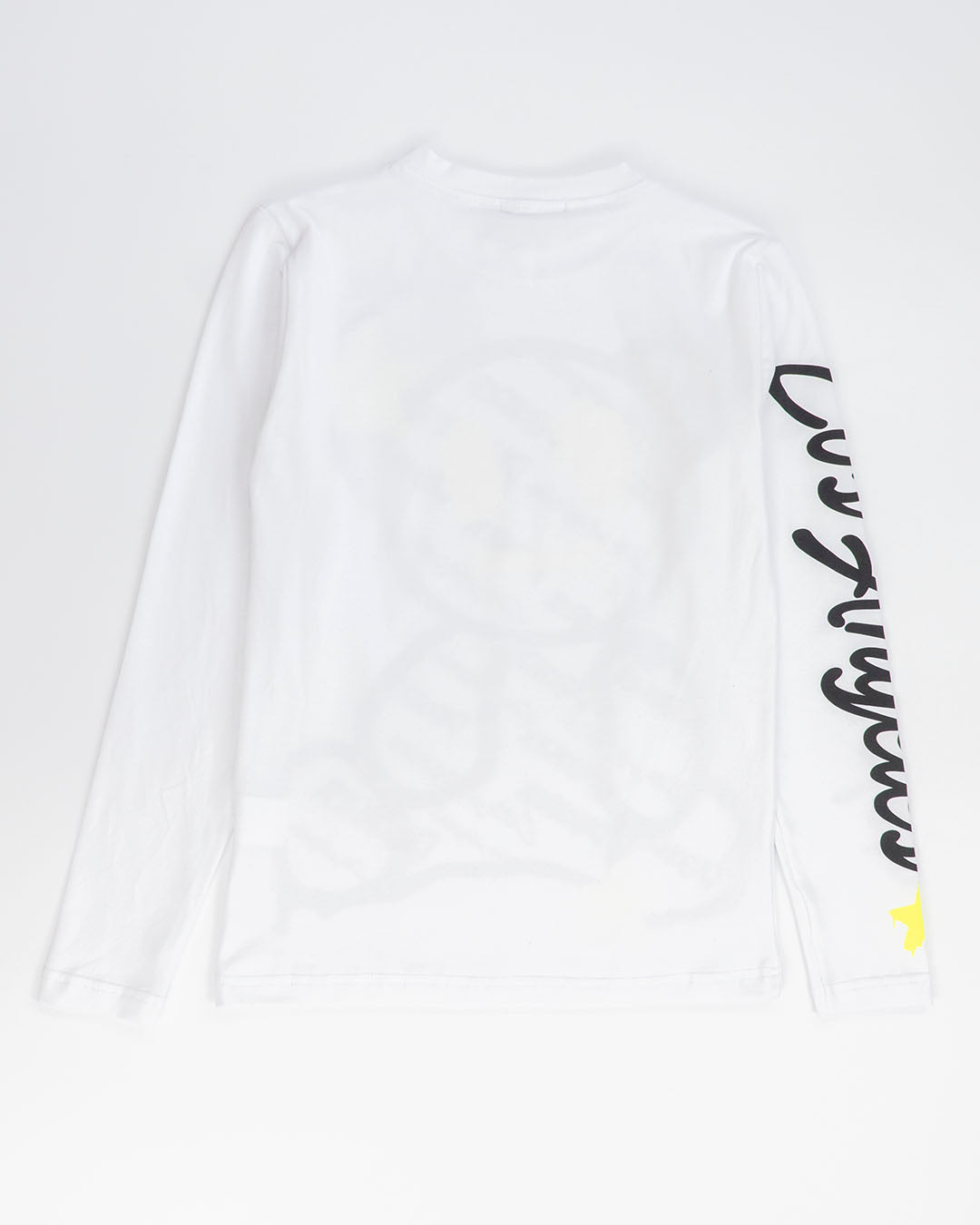 T-shirt manica lunga stampa orsetto NEVER GIVE UP