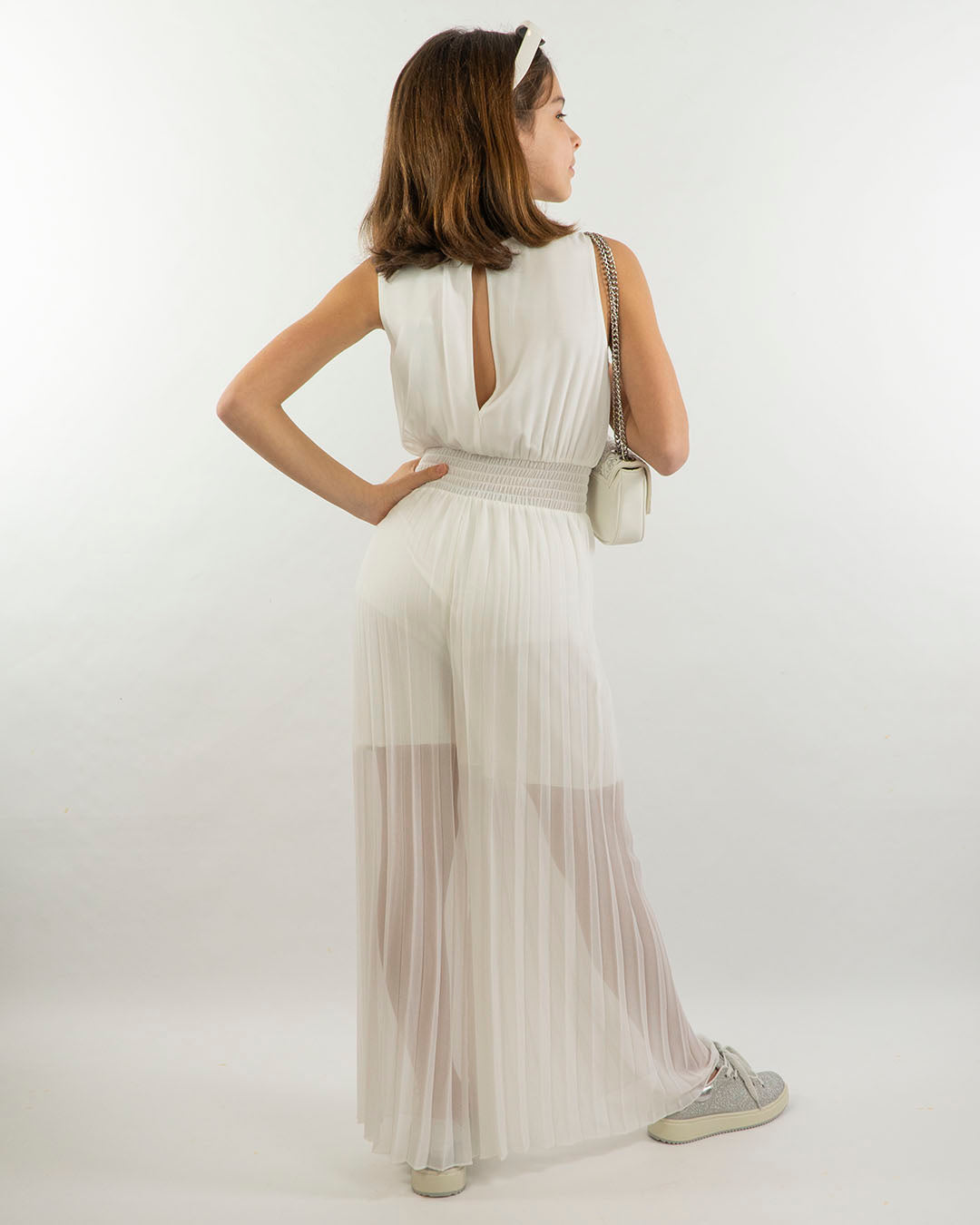Tuta smanicata con pantalone plissè I DO