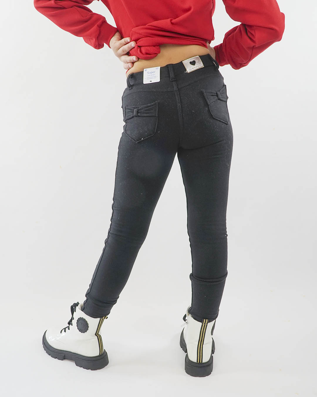 Pantalone elasticizzato in felpa con elastico