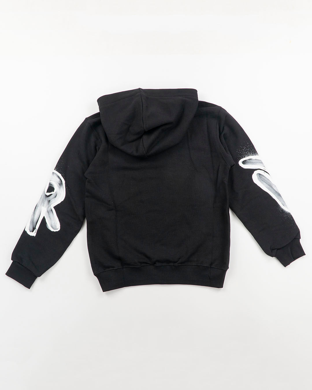 Felpa con cappuccio e scritta frontale DISCLAIMER