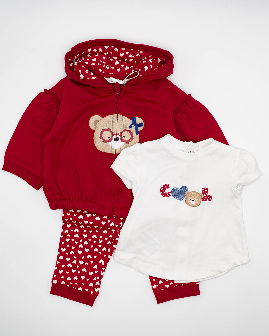 Tuta 3 pezzi (felpa+t-shirt+pantalone)