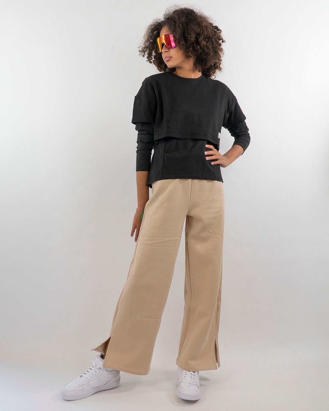 Completo 2 pz.di t-shirt manica lunga e corta I DO