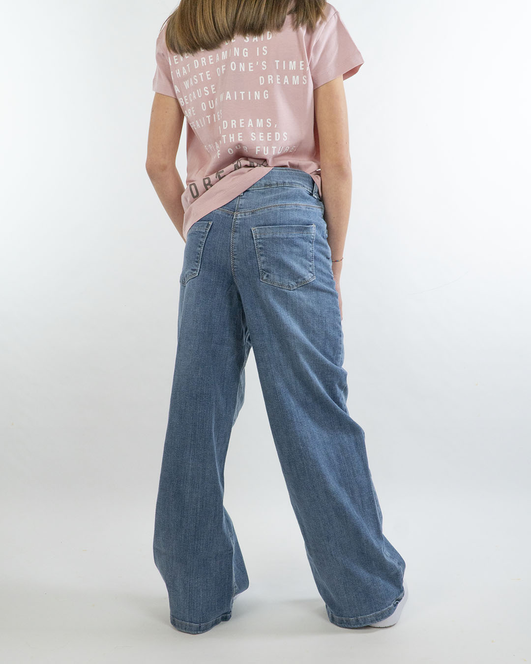 Jeans elasticizzati con taglio a palazzo I DO