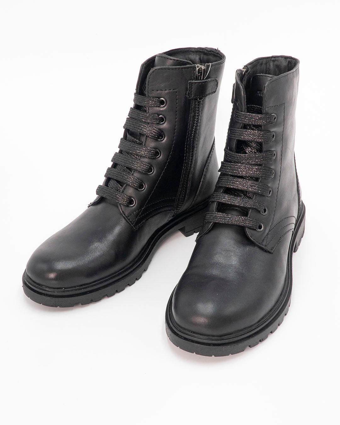 Anfibio in pelle con lacci glitterati GRUNLAND